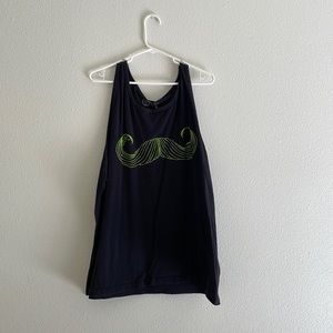 Mustache tank top